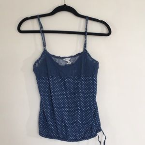 Aero Blue and white Tank top